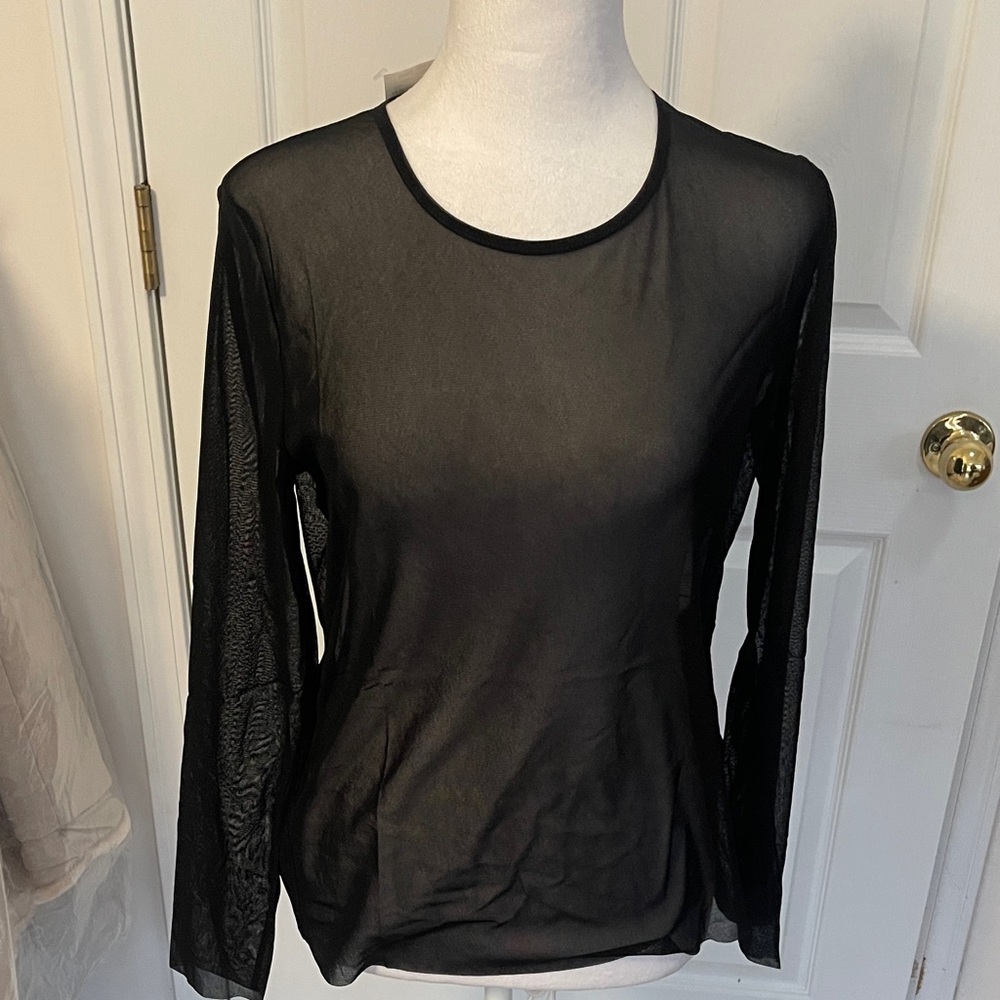 MARIA BELLENTANI WOMENS SHEER TOP NWT SZ 48 US XL 2 AVAILABLE